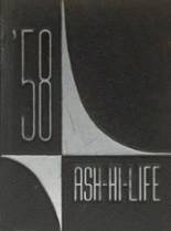 Asheboro High School 1958 yearbook cover photo