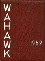 West High School 1959 yearbook cover photo