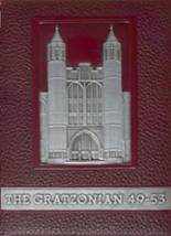 Gratz High School 1953 yearbook cover photo