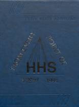 Hudson High School 1991 yearbook cover photo