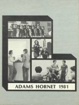 Adams High School 1981 yearbook cover photo