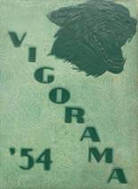 Vigor High School 1954 yearbook cover photo