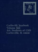 Carlinville High School 1982 yearbook cover photo