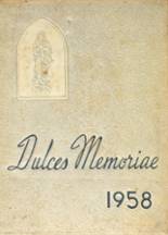 St. Mary's High School 1958 yearbook cover photo