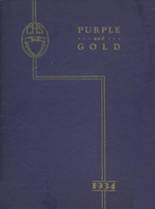 Culbertson High School 1934 yearbook cover photo