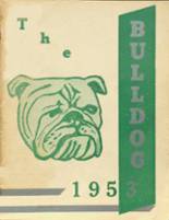 Mentone High School 1953 yearbook cover photo