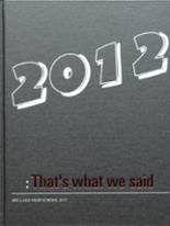 Big Lake High School 2012 yearbook cover photo