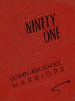 Goshen High School 1991 yearbook cover photo