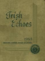 Notre Dame High School 1963 yearbook cover photo