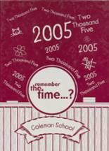 Coleman High School 2005 yearbook cover photo