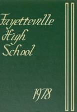 Fayetteville High School 1978 yearbook cover photo