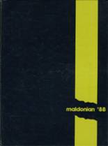 Malden High School 1988 yearbook cover photo