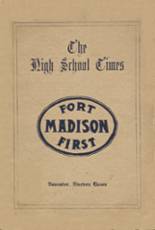 Ft. Madison High School 1911 yearbook cover photo