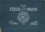 Crosby High School 1927 yearbook cover photo
