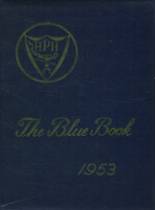 Hyde Park High School 1953 yearbook cover photo