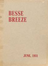 Besse High School 1931 yearbook cover photo