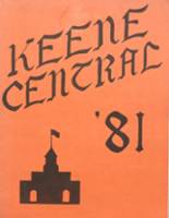 Keene Central High School 1981 yearbook cover photo