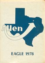 Allen High School 1978 yearbook cover photo