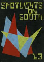 South High School 1963 yearbook cover photo