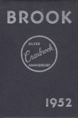 Cranbrook School 1952 yearbook cover photo