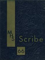 Marlette High School 1966 yearbook cover photo