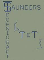 Saunders Trades & Technical High School  1963 yearbook cover photo