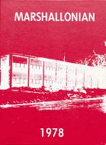 Marshall High School 1978 yearbook cover photo