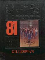 Gillespie Community High School 1981 yearbook cover photo