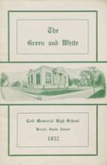 Colt Memorial High School 1922 yearbook cover photo