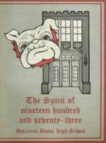 Benjamin Bosse High School 1973 yearbook cover photo