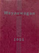 Weyauwega High School 1951 yearbook cover photo