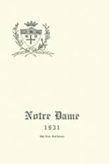 Notre Dame High School 1931 yearbook cover photo