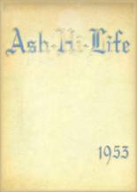 Asheboro High School 1953 yearbook cover photo
