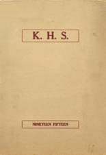 Kouts High School 1915 yearbook cover photo