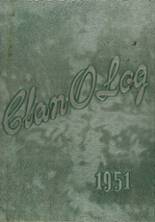 Piedmont High School 1951 yearbook cover photo