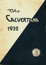 Calvert High School 1932 yearbook cover photo