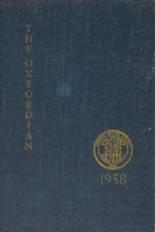 Oxford School for Girls 1958 yearbook cover photo