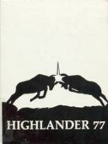 Highland High School 1977 yearbook cover photo