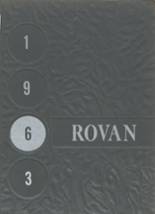 ROWVA High School 1963 yearbook cover photo