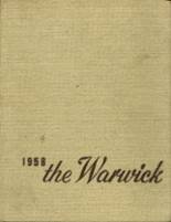 Warwick High School 1958 yearbook cover photo