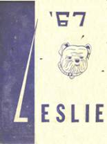 Leslie High School 1967 yearbook cover photo