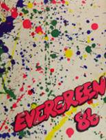 Evergreen High School 1986 yearbook cover photo