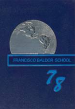 Francisco Baldor School 1978 yearbook cover photo