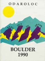 Boulder High School 1990 yearbook cover photo