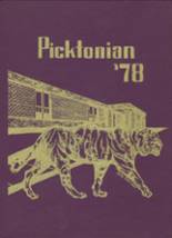 Pickerington High School 1978 yearbook cover photo