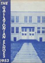 Gallatin County High School 1953 yearbook cover photo