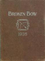 Broken Bow High School 1935 yearbook cover photo