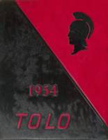 Toulon High School 1954 yearbook cover photo