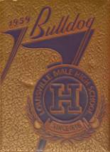 Louisville Male High School 1959 yearbook cover photo