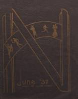 North High School 1937 yearbook cover photo